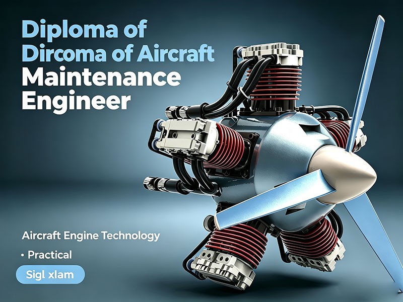 Diplomado en ingeniero de mantenimiento de aeronaves.